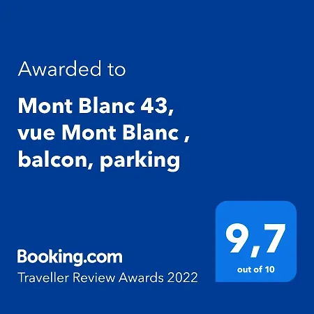 شقة Mont Blanc 43, Vue Mont Blanc , Balcon, Parking شامونكس