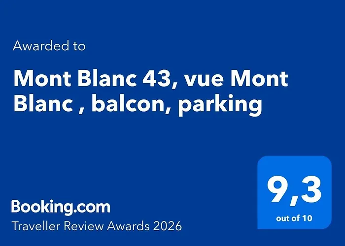 Mont Blanc 43, Vue Mont Blanc , Balcon, Parking Appartement Chamonix
